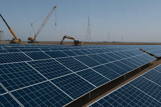 Power Lines & Solar Panels